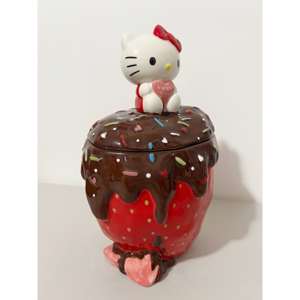 Hello Kitty Chocolate Strawberry Cookie Jar - Picture 2 of 6